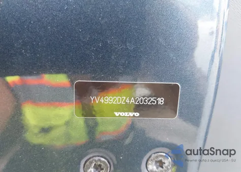 2010 Volvo Xc60 T6/T6 R-Design from USA, damaged, VIN YV4992DZ4A2032518